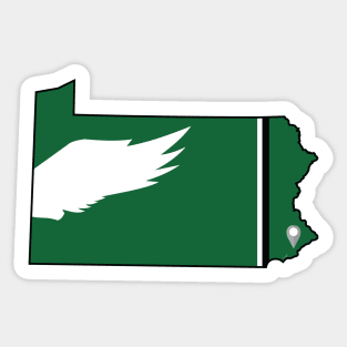 Phildelphia Football (Throwback) Sticker